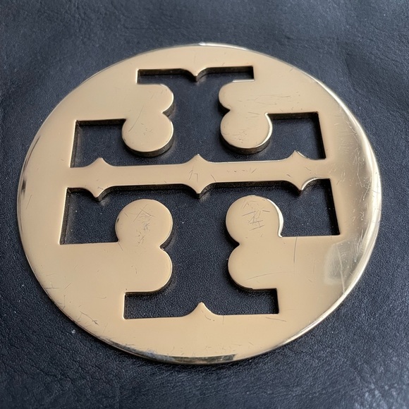 Black Tory Burch shoulder clutch, EUC - Picture 2 of 4